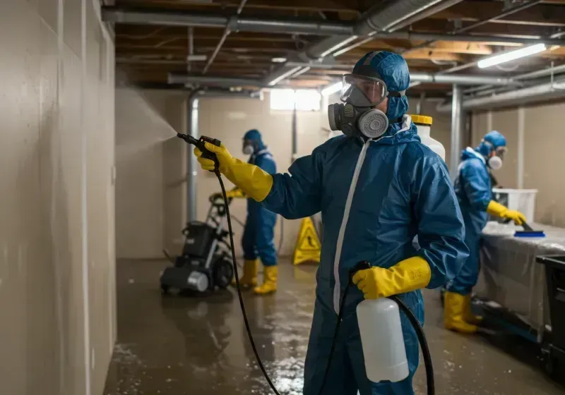 Basement Sanitization and Antimicrobial Treatment process in Napa, CA